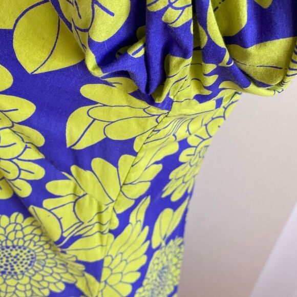 Boden Green Floral Beach Coverup Dress Size 4 - Picture 4 of 9